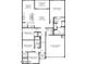 Detailed floor plan highlighting the layout of a four-bedroom home with a spacious living area at 1157 W Paradise Way, Casa Grande, AZ 85122