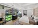 Bright bedroom with large windows offering stunning views at 7127 E Rancho Vista Dr # 4012, Scottsdale, AZ 85251