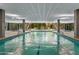 Indoor pool with steps and dividing lines at 7127 E Rancho Vista Dr # 4012, Scottsdale, AZ 85251