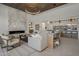 Open living space featuring a marble fireplace and comfortable seating at 24863 N 103Rd N Way, Scottsdale, AZ 85255