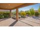 Covered patio and beautifully landscaped backyard at 17983 E Vista Desierto --, Rio Verde, AZ 85263