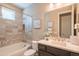 Clean bathroom with tub, shower, and updated vanity at 17983 E Vista Desierto --, Rio Verde, AZ 85263