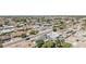 Wide aerial view of a neighborhood showcasing the density, proximity to amenities, and a community setting at 4020 W Anderson Dr, Glendale, AZ 85308