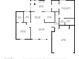 Detailed floor plan showcasing the layout of the home, including the living room, bedrooms, and kitchen at 14602 N Olympic Way, Fountain Hills, AZ 85268