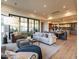 Spacious living room with an open floor plan that includes a dining area and modern kitchen at 3955 E Sierra Vista Dr, Paradise Valley, AZ 85253