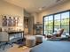 The design offers a blend of modern art and stylish decor that makes for a visually appealing and comfortable space at 3955 E Sierra Vista Dr, Paradise Valley, AZ 85253