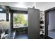 Bathroom with marble shower, built-in shelves at 1521 W Commerce Ave, Gilbert, AZ 85233