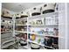 Well-organized pantry with ample shelving for storage at 1521 W Commerce Ave, Gilbert, AZ 85233