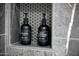 Shower niche with shampoo and conditioner bottles at 1521 W Commerce Ave, Gilbert, AZ 85233