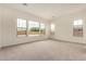 Spacious bedroom featuring neutral carpeting and large windows offering ample natural light at 19679 E Estrella Rd, Queen Creek, AZ 85142