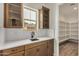 Butler Pantry with cabinets, sink and countertop. Large walk in pantry also shown at 19679 E Estrella Rd, Queen Creek, AZ 85142