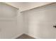 A walk-in closet with carpet and two wooden rods for hanging clothes at 19679 E Estrella Rd, Queen Creek, AZ 85142