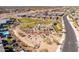 Aerial view of community park with pickleball and bocce ball courts at 12179 E Sereno Rd, Gold Canyon, AZ 85118