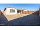 House backyard with gravel and block wall at 12179 E Sereno Rd, Gold Canyon, AZ 85118