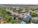 Stunning aerial view of a vibrant community with houses, pools and lush green landscaping at 2920 E Shady Spring Trl, Phoenix, AZ 85024