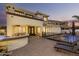 Home exterior view with pool and backyard access at 3799 S Skyline Dr, Gilbert, AZ 85297