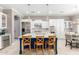 Spacious kitchen with island, stainless steel appliances, and white cabinets at 3799 S Skyline Dr, Gilbert, AZ 85297