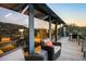 Spacious deck with outdoor furniture and mountain views at 9556 E Celestial Dr, Scottsdale, AZ 85262