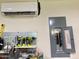 Electrical panel featuring 74 degrees with the AC unit installed above at 895 W Tyson St, Chandler, AZ 85225