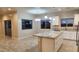 Open concept kitchen with island, stainless steel appliances and granite countertops at 3915 N Juniper Dr, Eloy, AZ 85131