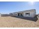 Large backyard with block wall and new home at 19020 W Ocotillo Rd, Waddell, AZ 85355