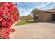 Landscaped backyard with artificial turf and bougainvillea at 18206 W Sells Dr, Goodyear, AZ 85395