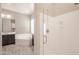 Bathroom boasts a soaking tub and a separate shower stall at 18206 W Sells Dr, Goodyear, AZ 85395