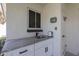 Close-up of the sink and counter on the covered patio at 2236 E Blanche Dr, Phoenix, AZ 85022