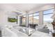 Modern living room with large windows and mountain views at 5676 E Cheney Dr, Paradise Valley, AZ 85253