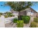 Landscaped yard with driveway and partial home view at 22630 E Mewes Rd, Queen Creek, AZ 85142