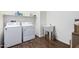Clean laundry room featuring washer and dryer at 22630 E Mewes Rd, Queen Creek, AZ 85142