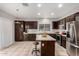 Well-equipped kitchen with stainless steel appliances, granite countertops, and a kitchen island at 14244 W Indianola Ave, Goodyear, AZ 85395