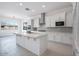 Modern kitchen featuring white cabinets, a central island, and stainless steel appliances at 8746 W Denton Ln, Glendale, AZ 85305