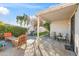 Relaxing backyard patio with seating area and grill at 15603 N 79Th N Dr, Peoria, AZ 85382