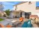 Spacious backyard patio with seating area and playset at 15603 N 79Th N Dr, Peoria, AZ 85382