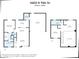 Two-story home floor plan, showing bedrooms, bathrooms, kitchen and garage at 15603 N 79Th N Dr, Peoria, AZ 85382