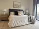 Serene bedroom with neutral tones, plush bedding, and access to an outdoor patio at 8 E Biltmore Est # 109, Phoenix, AZ 85016