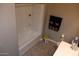 Clean bathroom with tub, shower, and vanity at 1255 N Arizona Ave # 1099, Chandler, AZ 85225