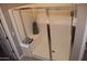 Spacious walk-in shower with glass doors and built in seat at 1255 N Arizona Ave # 1099, Chandler, AZ 85225