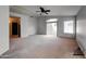 Spacious bedroom with backyard view and access to a private bathroom at 3128 E Millbrae Ln, Gilbert, AZ 85234