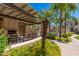 Outdoor patio with seating and a fireplace at 11333 N 92Nd St # 2028, Scottsdale, AZ 85260