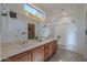 Double vanity bathroom with large mirror and shower at 19661 N Echo Rim Dr, Surprise, AZ 85387