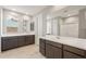 Modern bathroom with double vanity and updated fixtures at 1291 W Treasure Trl, Apache Junction, AZ 85120