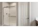 Clean and modern walk in shower with glass enclosure at 1291 W Treasure Trl, Apache Junction, AZ 85120