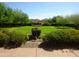 Landscaped lawn with manicured grass and mountain views at 41432 N Bent Creek Way, Phoenix, AZ 85086