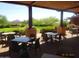 Outdoor patio seating with views of the community at 41432 N Bent Creek Way, Phoenix, AZ 85086