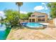 Private pool overlooks the lake, ideal for outdoor entertainment at 3327 S Felix Way, Chandler, AZ 85248