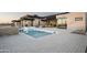 Modern pool and spa with stonework at 28805 N 114Th St, Scottsdale, AZ 85262