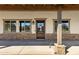 Charming entryway with decorative star, stone accents, and covered porch, enhancing curb appeal at 4880 E Beehive Rd, San Tan Valley, AZ 85140
