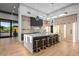 Island kitchen with a large center island and seating at 40575 N 109Th Pl, Scottsdale, AZ 85262